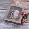 image:imageGolden State Art 8x8 Black Shadow Box Frame 2inch Depth  6 Pins Included Letter Stickers 3D Picture Frame Great for Collages Collections MementosBaby Items WeddingLight Brown