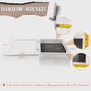 image:imageGolden State Art 8x8 Black Shadow Box Frame 2inch Depth  6 Pins Included Letter Stickers 3D Picture Frame Great for Collages Collections MementosBaby Items WeddingWhite