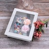image:imageGolden State Art 8x8 Black Shadow Box Frame 2inch Depth  6 Pins Included Letter Stickers 3D Picture Frame Great for Collages Collections MementosBaby Items WeddingWhite