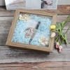 image:imageGolden State Art 8x8 Black Shadow Box Frame 2inch Depth  6 Pins Included Letter Stickers 3D Picture Frame Great for Collages Collections MementosBaby Items WeddingLight Brown