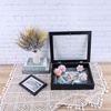 image:imageGolden State Art 8x8 Black Shadow Box Frame 2inch Depth  6 Pins Included Letter Stickers 3D Picture Frame Great for Collages Collections MementosBaby Items WeddingBlack