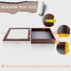 image:imageGolden State Art 8x8 Black Shadow Box Frame 2inch Depth  6 Pins Included Letter Stickers 3D Picture Frame Great for Collages Collections MementosBaby Items WeddingBrown