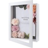 image:imageGolden State Art 8x8 Black Shadow Box Frame 2inch Depth  6 Pins Included Letter Stickers 3D Picture Frame Great for Collages Collections MementosBaby Items WeddingWhite