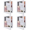 image:imageGolden State Art 8x8 Black Shadow Box Frame 2inch Depth  6 Pins Included Letter Stickers 3D Picture Frame Great for Collages Collections MementosBaby Items WeddingWhite