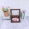 image:imageGolden State Art 8x8 Black Shadow Box Frame 2inch Depth  6 Pins Included Letter Stickers 3D Picture Frame Great for Collages Collections MementosBaby Items WeddingBrown