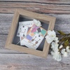 image:imageGolden State Art 8x8 Black Shadow Box Frame 2inch Depth  6 Pins Included Letter Stickers 3D Picture Frame Great for Collages Collections MementosBaby Items WeddingLight Brown