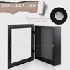 image:imageGolden State Art 8x8 Black Shadow Box Frame 2inch Depth  6 Pins Included Letter Stickers 3D Picture Frame Great for Collages Collections MementosBaby Items WeddingBlack