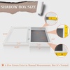 image:imageGolden State Art 8x8 Black Shadow Box Frame 2inch Depth  6 Pins Included Letter Stickers 3D Picture Frame Great for Collages Collections MementosBaby Items WeddingWhite