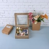 image:imageGolden State Art 8x8 Black Shadow Box Frame 2inch Depth  6 Pins Included Letter Stickers 3D Picture Frame Great for Collages Collections MementosBaby Items WeddingLight Brown