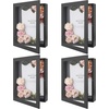 image:imageGolden State Art 8x8 Black Shadow Box Frame 2inch Depth  6 Pins Included Letter Stickers 3D Picture Frame Great for Collages Collections MementosBaby Items WeddingBlack