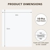 image:imageGolden State Art Pack of 10 316 Thick 11x14 Black Foam Boards 11x14 Black  Acid Free Polystyrene WarpResistant Rigid Foam Core Board for Modeling Billboard Painting Framing Photo MountingWhite