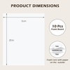 image:imageGolden State Art Pack of 10 316 Thick 11x14 Black Foam Boards 11x14 Black  Acid Free Polystyrene WarpResistant Rigid Foam Core Board for Modeling Billboard Painting Framing Photo MountingWhite