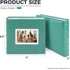 image:imagePhoto Album Hold 200 4x6 Photos with Front Window for DIY Crystal Green  Memo Writing SpaceSuede Faux Leather Picture Albums Picture Book 200 Pockets Fits 4x6 Photo Travel Wedding MemoriesCrystal Green