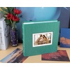 image:imagePhoto Album Hold 200 4x6 Photos with Front Window for DIY Crystal Green  Memo Writing SpaceSuede Faux Leather Picture Albums Picture Book 200 Pockets Fits 4x6 Photo Travel Wedding MemoriesCrystal Green