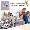 image:imagePhoto Album Hold 200 4x6 Photos with Front Window for DIY Crystal Green  Memo Writing SpaceSuede Faux Leather Picture Albums Picture Book 200 Pockets Fits 4x6 Photo Travel Wedding MemoriesPurple