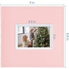 image:imagePhoto Album Hold 200 4x6 Photos with Front Window for DIY Crystal Green  Memo Writing SpaceSuede Faux Leather Picture Albums Picture Book 200 Pockets Fits 4x6 Photo Travel Wedding MemoriesPink