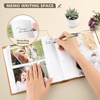 image:imagePhoto Album Hold 200 4x6 Photos with Front Window for DIY Crystal Green  Memo Writing SpaceSuede Faux Leather Picture Albums Picture Book 200 Pockets Fits 4x6 Photo Travel Wedding MemoriesBrown