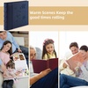 image:imagePhoto Album Hold 200 4x6 Photos with Memo Writing Space BeigeampLight Grey  Faux Leather Picture Book Fits 4x6 Photo 200 Pockets Great for Wedding Family HolidaysDark Blue