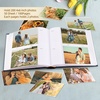 image:imagePhoto Album Hold 200 4x6 Photos with Memo Writing Space BeigeampLight Grey  Faux Leather Picture Book Fits 4x6 Photo 200 Pockets Great for Wedding Family HolidaysDark Blue