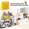 image:imagePhoto Album Hold 200 4x6 Photos with Memo Writing Space BeigeampLight Grey  Faux Leather Picture Book Fits 4x6 Photo 200 Pockets Great for Wedding Family HolidaysOrange  Light Yellow