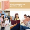 image:imagePhoto Album Hold 200 4x6 Photos with Memo Writing Space BeigeampLight Grey  Faux Leather Picture Book Fits 4x6 Photo 200 Pockets Great for Wedding Family HolidaysPink