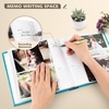 image:imagePhoto Album Hold 200 4x6 Photos with Memo Writing Space BeigeampLight Grey  Faux Leather Picture Book Fits 4x6 Photo 200 Pockets Great for Wedding Family HolidaysDark Blue  Light Blue