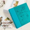 image:imagePhoto Album Hold 200 4x6 Photos with Memo Writing Space BeigeampLight Grey  Faux Leather Picture Book Fits 4x6 Photo 200 Pockets Great for Wedding Family HolidaysDark Blue  Light Blue