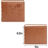 image:imagePhoto Album Hold 200 4x6 Photos with Memo Writing Space BeigeampLight Grey  Faux Leather Picture Book Fits 4x6 Photo 200 Pockets Great for Wedding Family HolidaysBrown