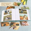 image:imagePhoto Album Hold 200 4x6 Photos with Memo Writing Space BeigeampLight Grey  Faux Leather Picture Book Fits 4x6 Photo 200 Pockets Great for Wedding Family HolidaysGrass Green