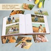 image:imagePhoto Album Hold 200 4x6 Photos with Memo Writing Space BeigeampLight Grey  Faux Leather Picture Book Fits 4x6 Photo 200 Pockets Great for Wedding Family HolidaysBrown