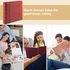 image:imagePhoto Album Hold 200 4x6 Photos with Memo Writing Space BeigeampLight Grey  Faux Leather Picture Book Fits 4x6 Photo 200 Pockets Great for Wedding Family HolidaysRed