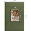 image:imagePhoto Album Hold 300 4x6 Photos with Memo Writing Space CreamGreen