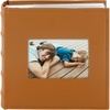 image:imagePhoto Album Hold 200 4x6 Photos with Front Window for DIY Crystal Green  Memo Writing SpaceSuede Faux Leather Picture Albums Picture Book 200 Pockets Fits 4x6 Photo Travel Wedding MemoriesBrown