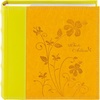 image:imagePhoto Album Hold 200 4x6 Photos with Memo Writing Space BeigeampLight Grey  Faux Leather Picture Book Fits 4x6 Photo 200 Pockets Great for Wedding Family HolidaysOrange  Light Yellow