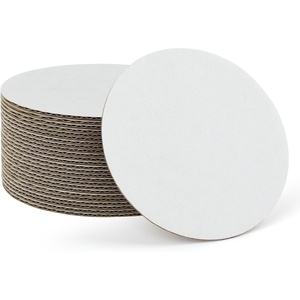 image:imageGolden State Art 25 Pack 3 Inch Round Corrugated Cardboard Sheets Brown  2mm Thick Flat Packaging Cardboard Pads Circle Paper Sheets For Kids DIY Crafts For Wedding Christmas Festival DecorWhite
