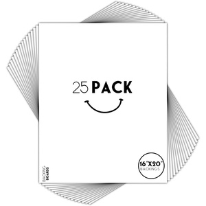 image:imageGolden State Art 25 Pack Backing Boards 16x20 Backer Boards for Frames  White Uncut Mat Backing for Art Prints Frames Photos Crafts and DIY Projects