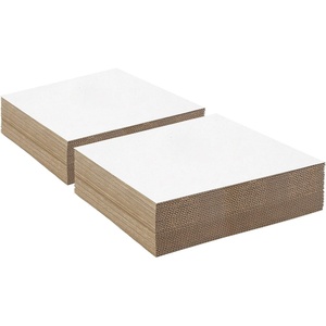 image:imageGolden State Art 50 Pack 12x16 Corrugated Cardboard Sheet 18 Thick Insert  Flat Cardboard Inserts Brown Flat Layer Pads For Packing Mailing or Art CraftsWhite