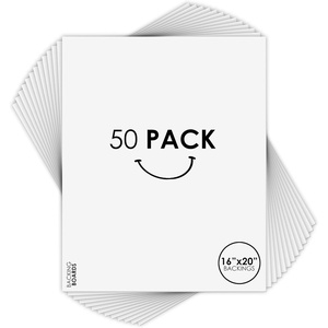 image:imageGolden State Art 8x12 Picture Mat Matte Backerboards for Framing 50 Pack  White Backing Boards for Art Prints Photos Crafts and DIY Projects16x20