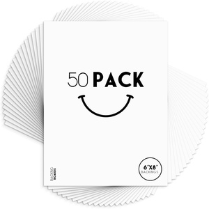 image:imageGolden State Art 8x12 Picture Mat Matte Backerboards for Framing 50 Pack  White Backing Boards for Art Prints Photos Crafts and DIY Projects6x8