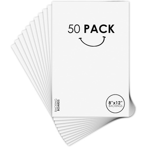 image:imageGolden State Art 8x12 Picture Mat Matte Backerboards for Framing 50 Pack  White Backing Boards for Art Prints Photos Crafts and DIY Projects8x12