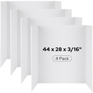 image:imageGolden State Art Foam Board Trifold 28x44x316 Large White Presentation Portable Display Board for Science Fair School DIY Project and Business Exhibitions4 Pack