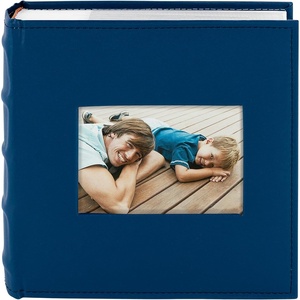 image:imagePhoto Album Hold 200 4x6 Photos with Front Window for DIY Crystal Green  Memo Writing SpaceSuede Faux Leather Picture Albums Picture Book 200 Pockets Fits 4x6 Photo Travel Wedding MemoriesDark Blue