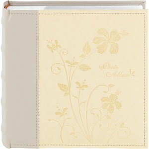 image:imagePhoto Album Hold 200 4x6 Photos with Memo Writing Space BeigeampLight Grey  Faux Leather Picture Book Fits 4x6 Photo 200 Pockets Great for Wedding Family HolidaysBeige  Light Grey