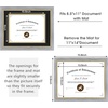 image:image11x14 Diploma Frame Blue Gold Trim Fit 85x11 with Black W Gold Double Mat  1 Pack11x14 Certificate without Mat  Soild Wood with Tempered Glass  Horizontal Or Vertical DisplayGrey