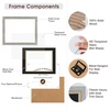 image:image11x14 Diploma Frame Blue Gold Trim Fit 85x11 with Black W Gold Double Mat  1 Pack11x14 Certificate without Mat  Soild Wood with Tempered Glass  Horizontal Or Vertical DisplayGrey