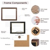 image:image11x14 Diploma Frame Blue Gold Trim Fit 85x11 with Black W Gold Double Mat  1 Pack11x14 Certificate without Mat  Soild Wood with Tempered Glass  Horizontal Or Vertical DisplayBrown