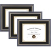 image:image11x14 Diploma Frame Blue Gold Trim Fit 85x11 with Black W Gold Double Mat  1 Pack11x14 Certificate without Mat  Soild Wood with Tempered Glass  Horizontal Or Vertical DisplayBlue