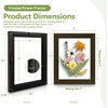 image:imageGolden State Art 11x14 Floating Picture Frame Solid Wood Black2 Pack  Pressed Flower Frame Tempered Glass Front Plexiglass Backdisplay Photo 5x7 to 11x14wall mountingdual hanging orientationDark Brown