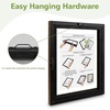 image:imageGolden State Art 11x14 Floating Picture Frame Solid Wood Black2 Pack  Pressed Flower Frame Tempered Glass Front Plexiglass Backdisplay Photo 5x7 to 11x14wall mountingdual hanging orientationBrown