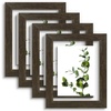 image:imageGolden State Art 11x14 Floating Picture Frame Solid Wood Black2 Pack  Pressed Flower Frame Tempered Glass Front Plexiglass Backdisplay Photo 5x7 to 11x14wall mountingdual hanging orientationDark Brown